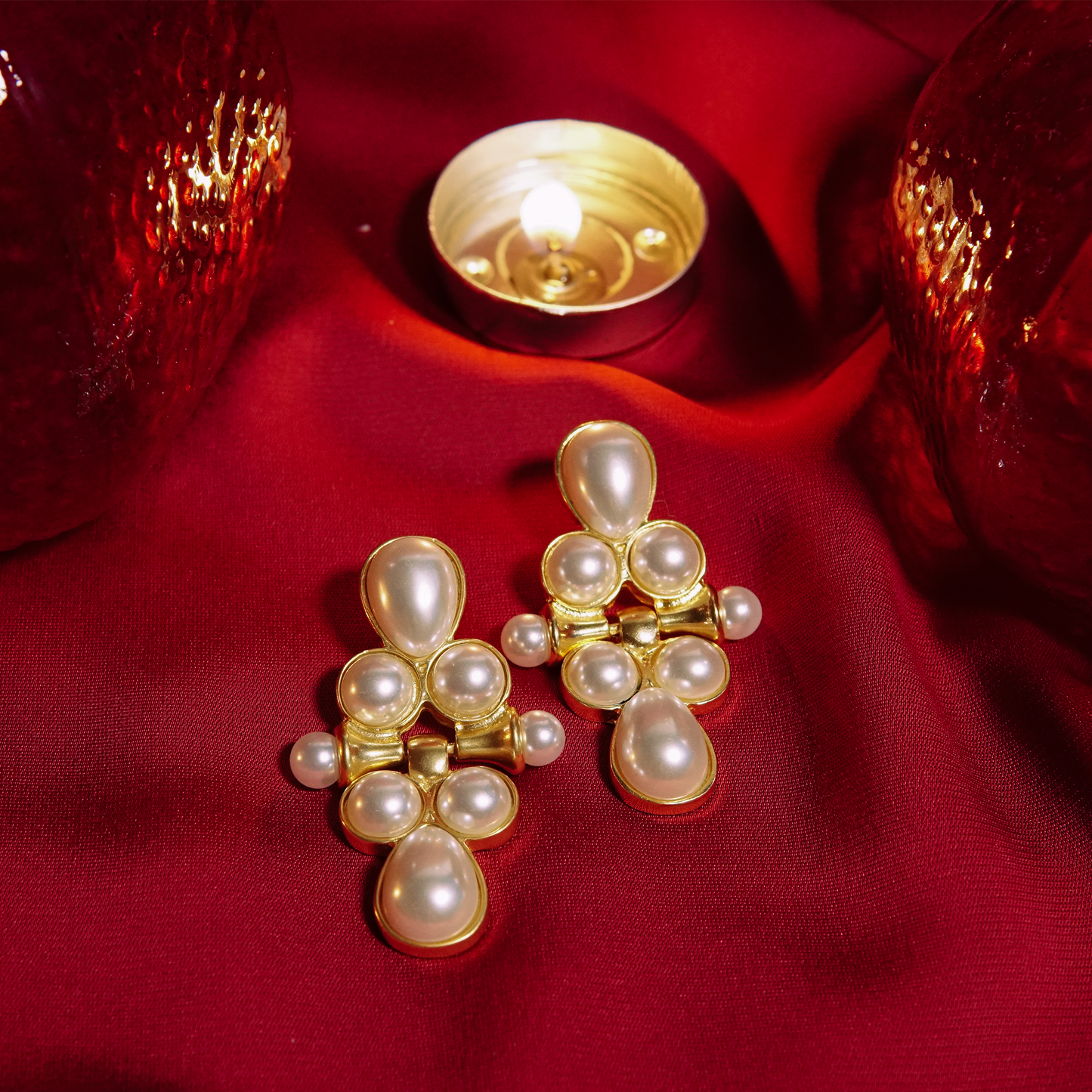 Pearl Cluster Glam Drops