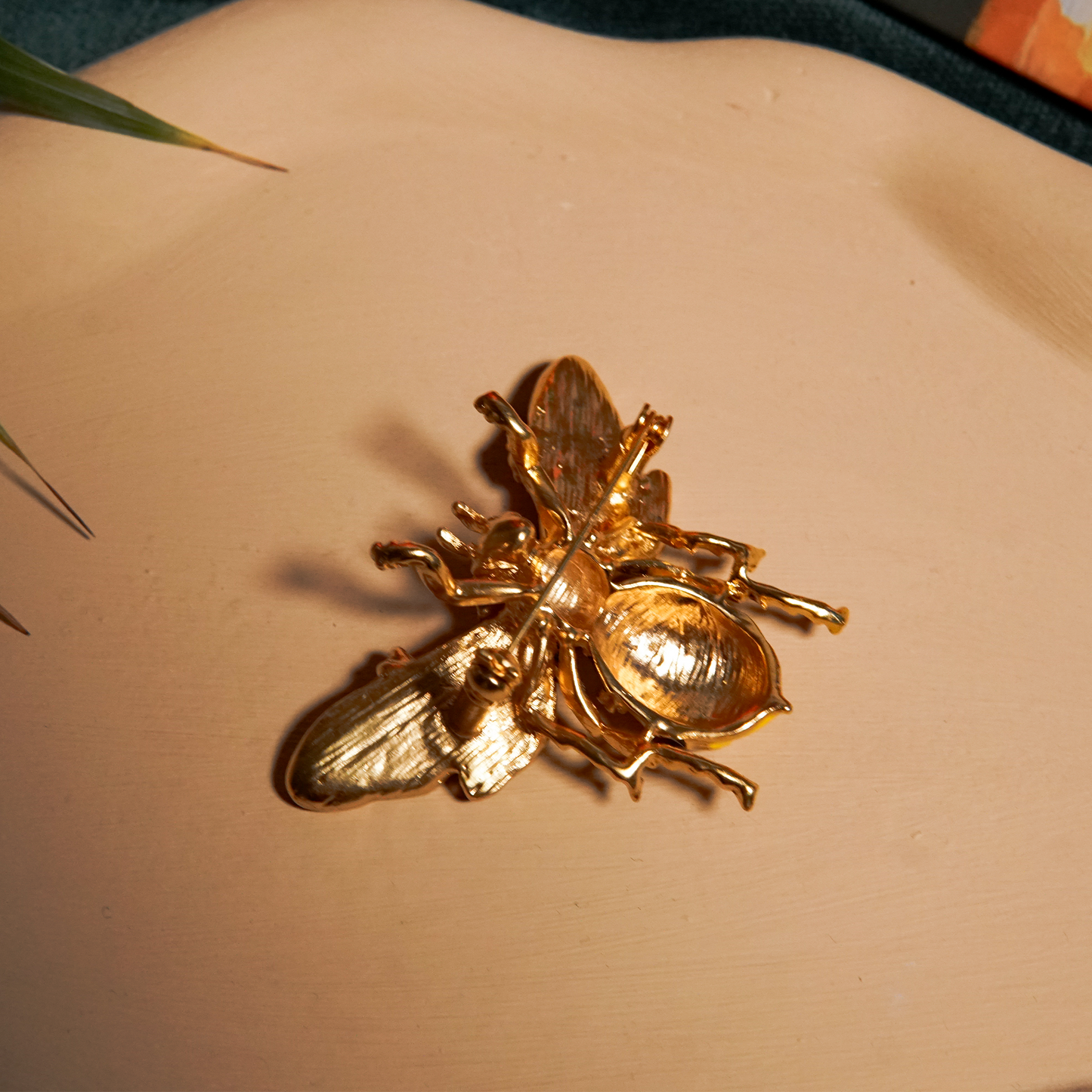 Floral Queen Bee Enamel Pin