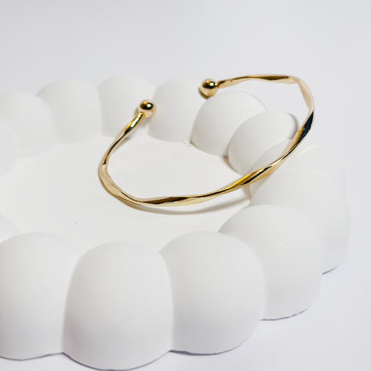 Golden Twist Open Cuff