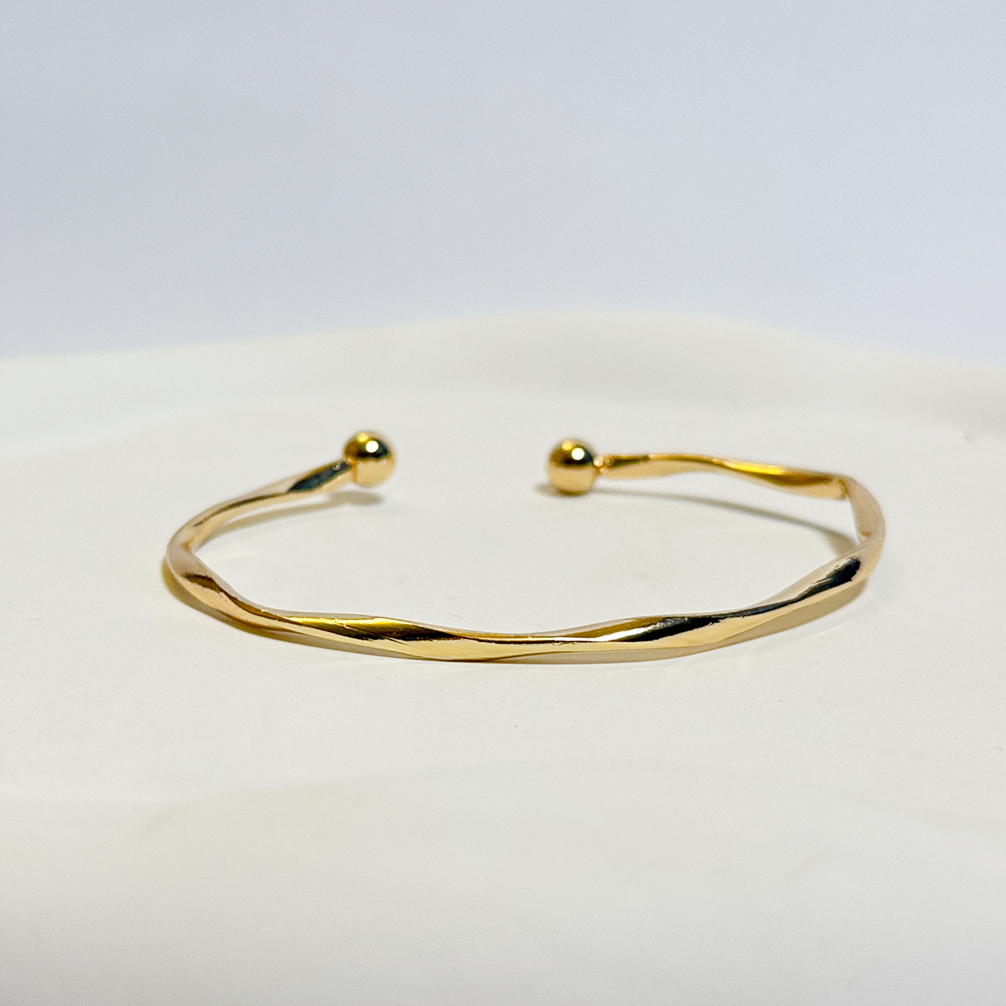 Golden Twist Open Cuff