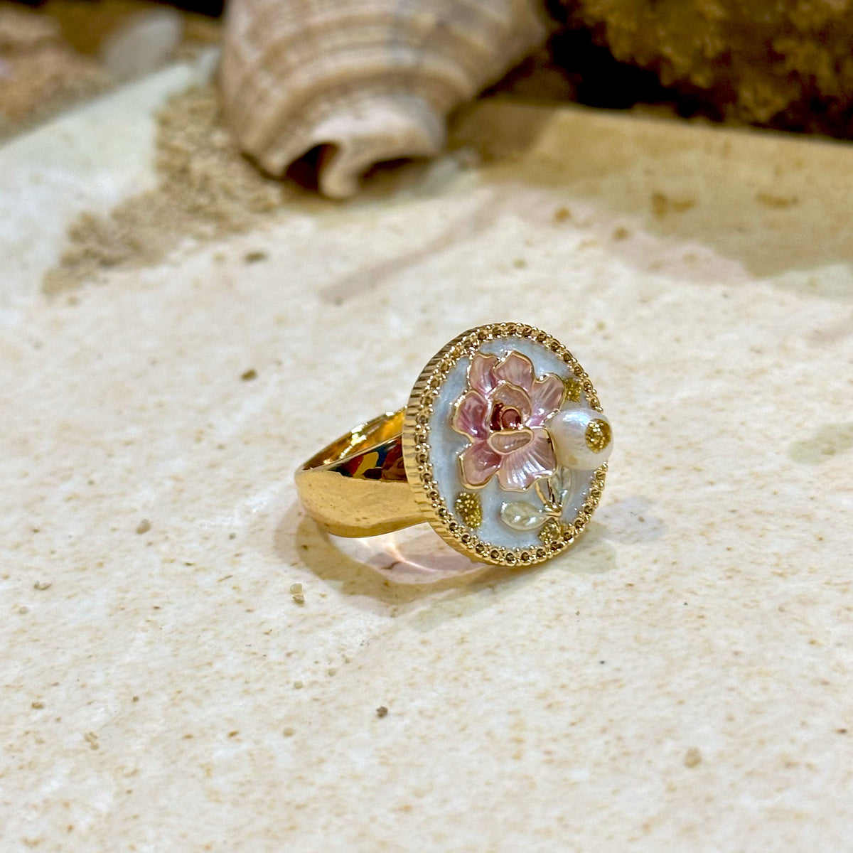 Rose Cameo Ring
