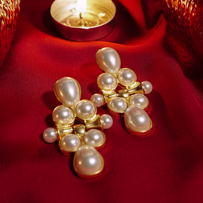 Pearl Cluster Glam Drops