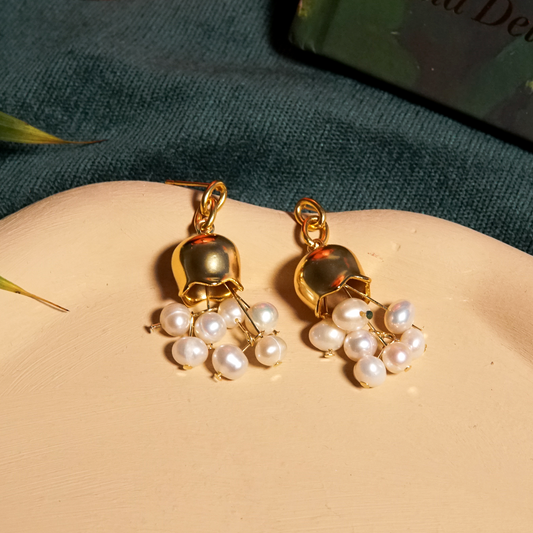 Golden Bellflower Pearl Drops