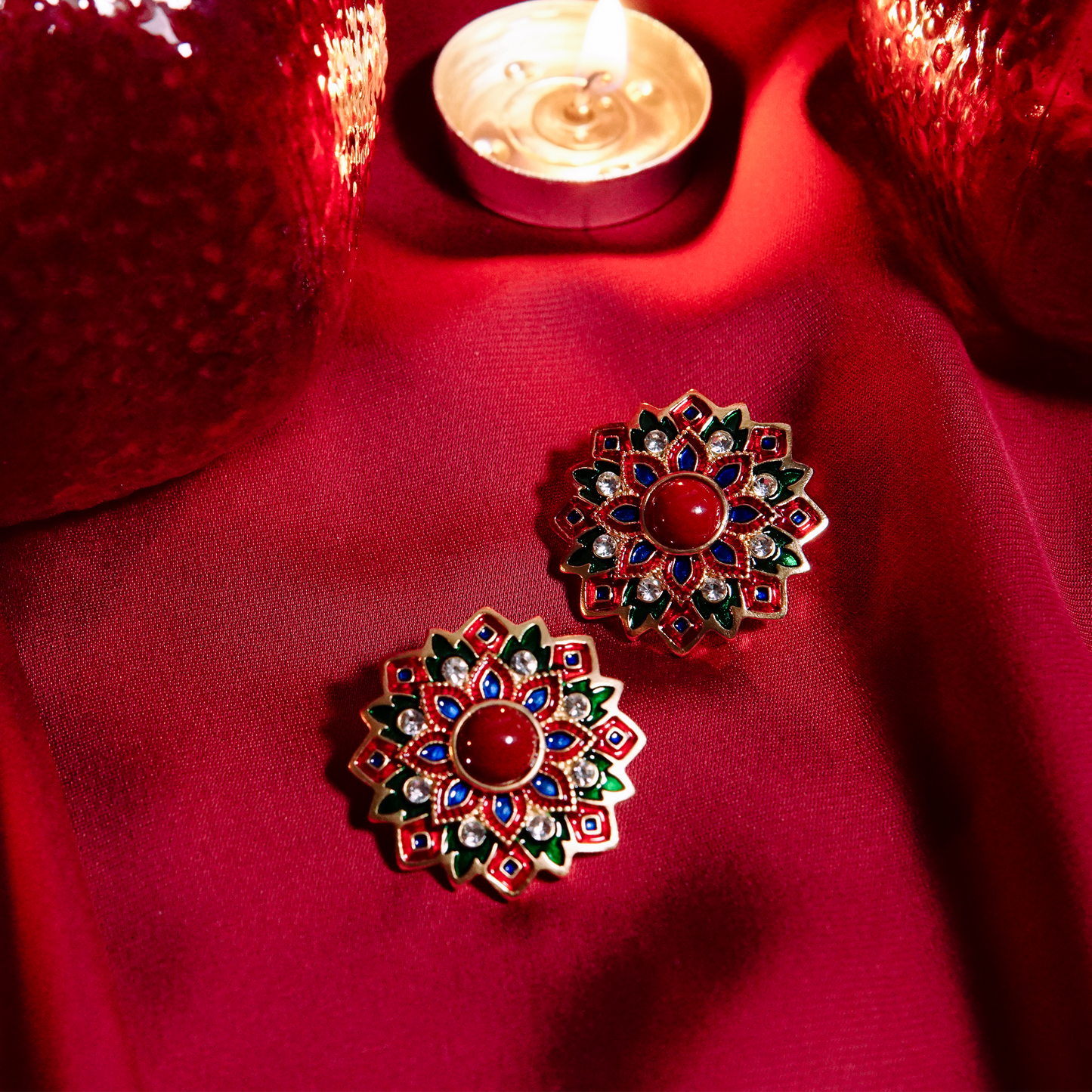 Rangoli Bloom Studs