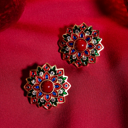 Rangoli Bloom Studs
