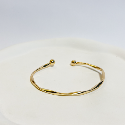 Golden Twist Open Cuff