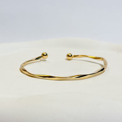 Golden Twist Open Cuff