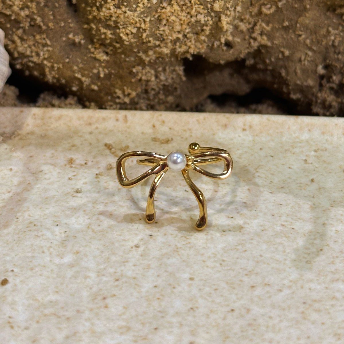 Pearl Bow Ring