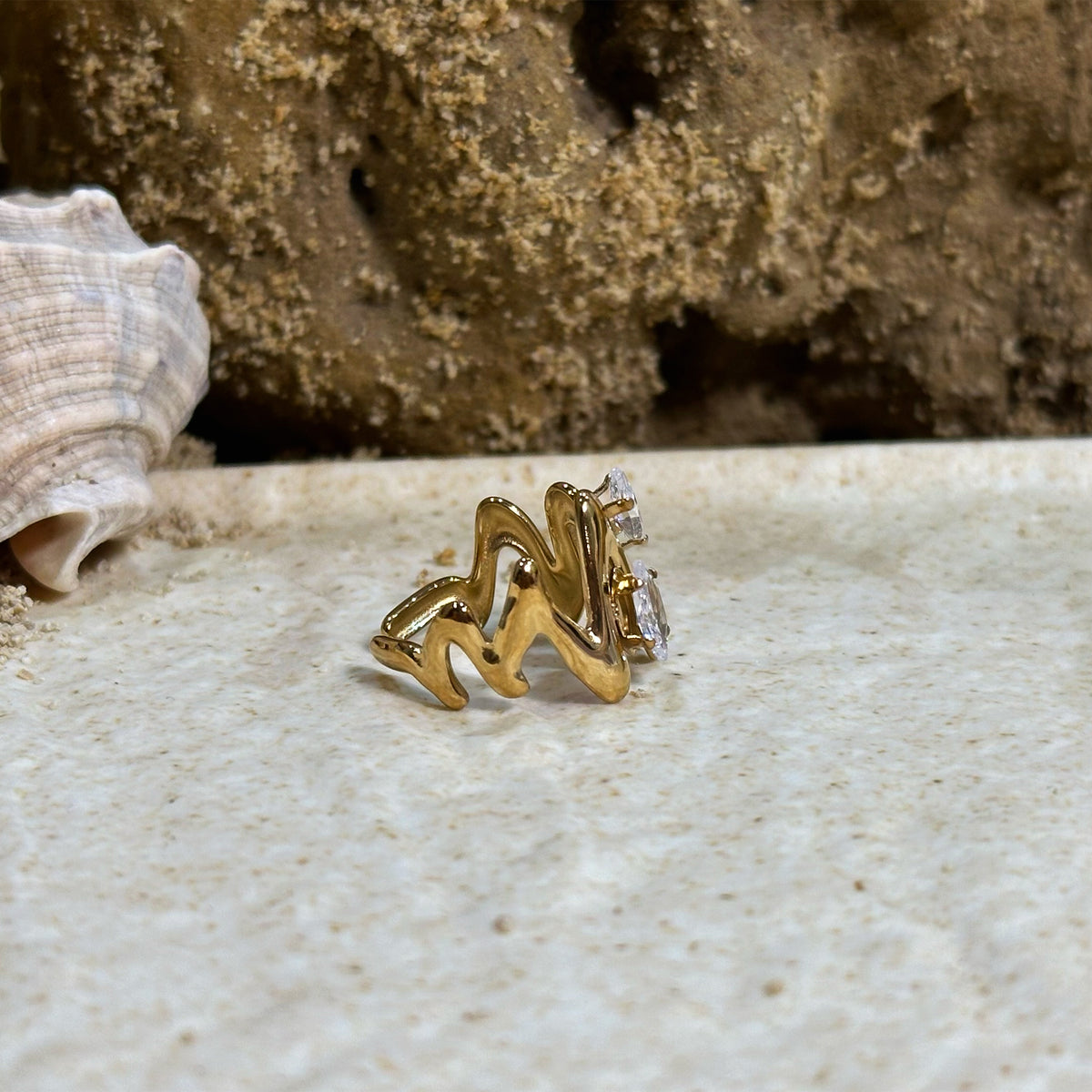 Wave Crest Ring