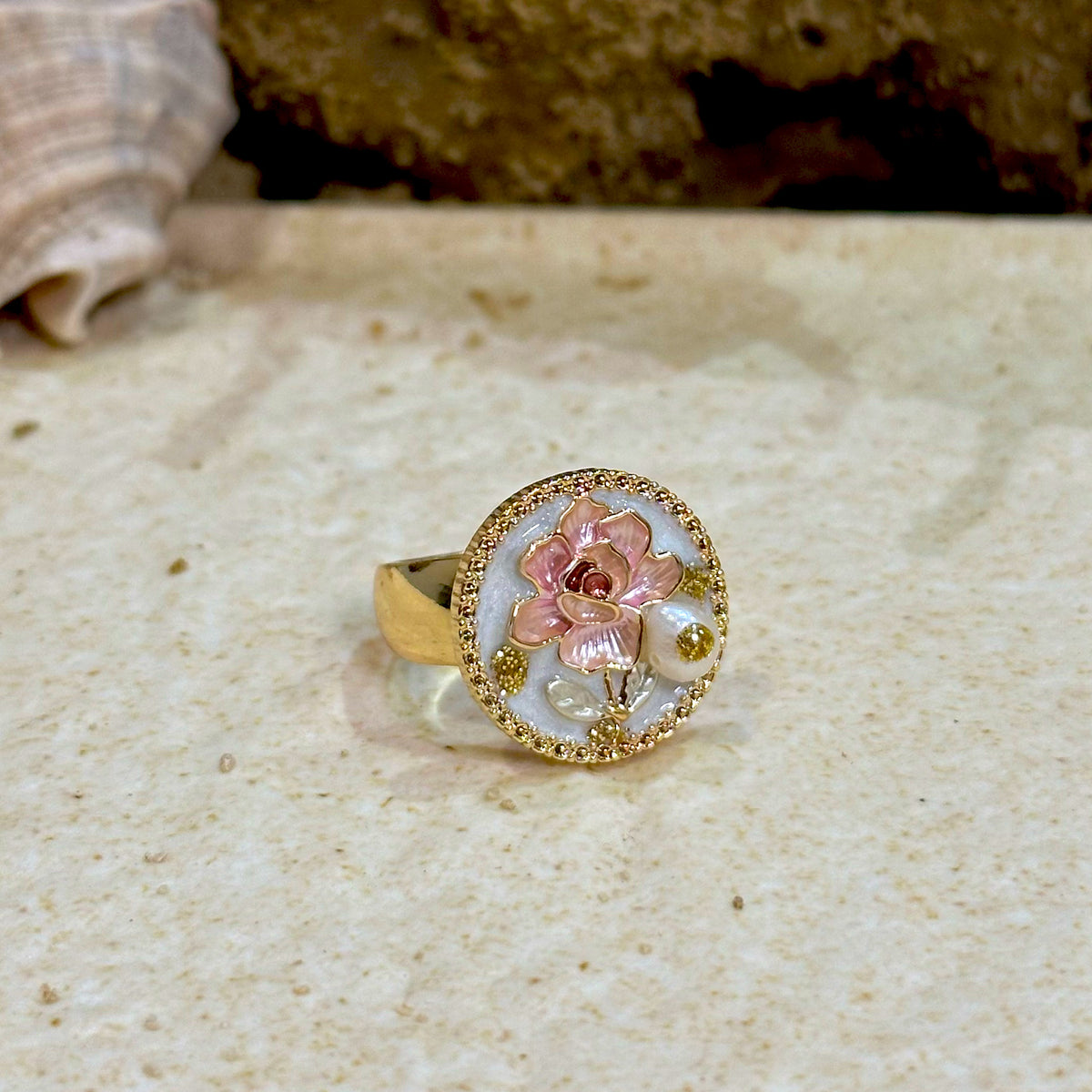 Rose Cameo Ring