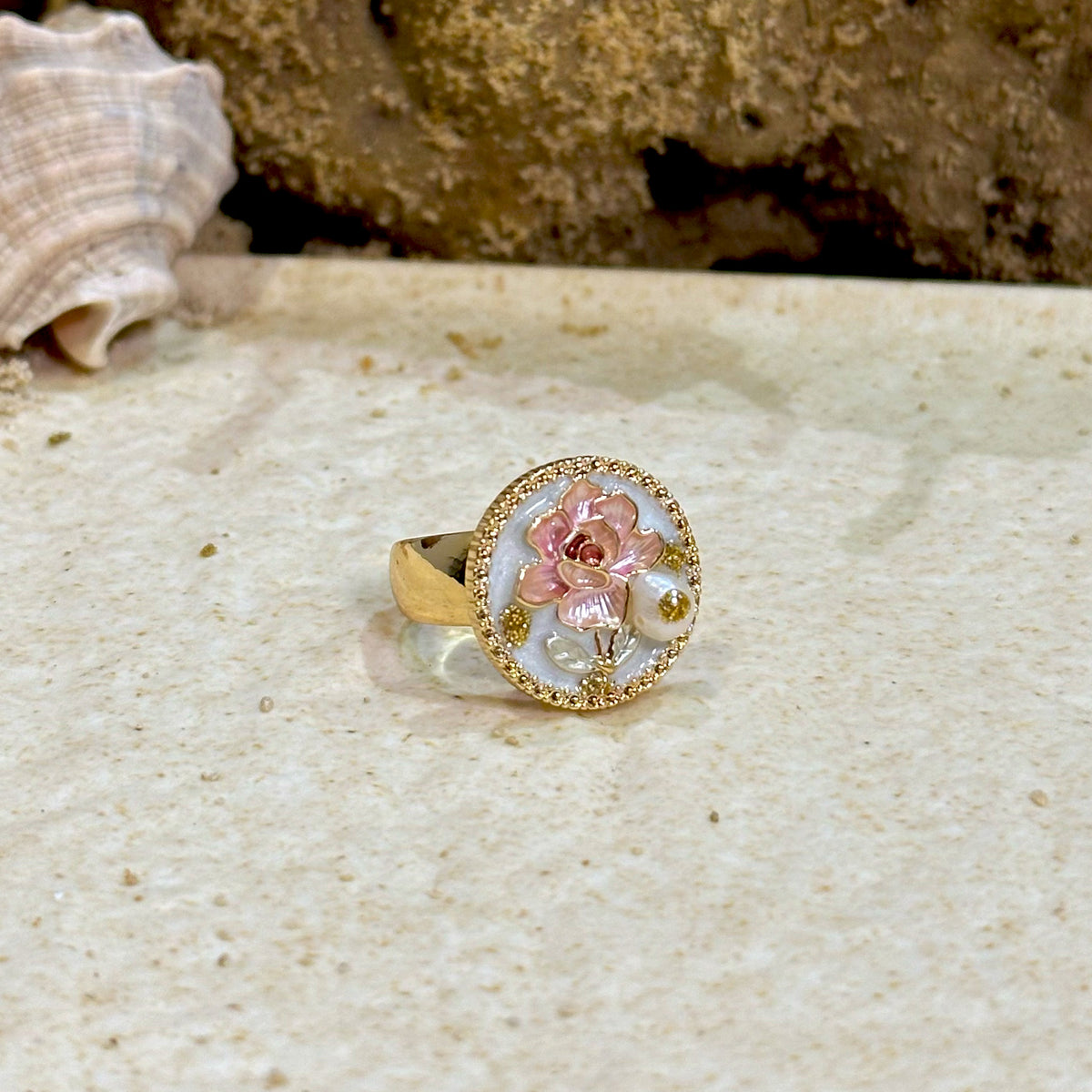 Rose Cameo Ring
