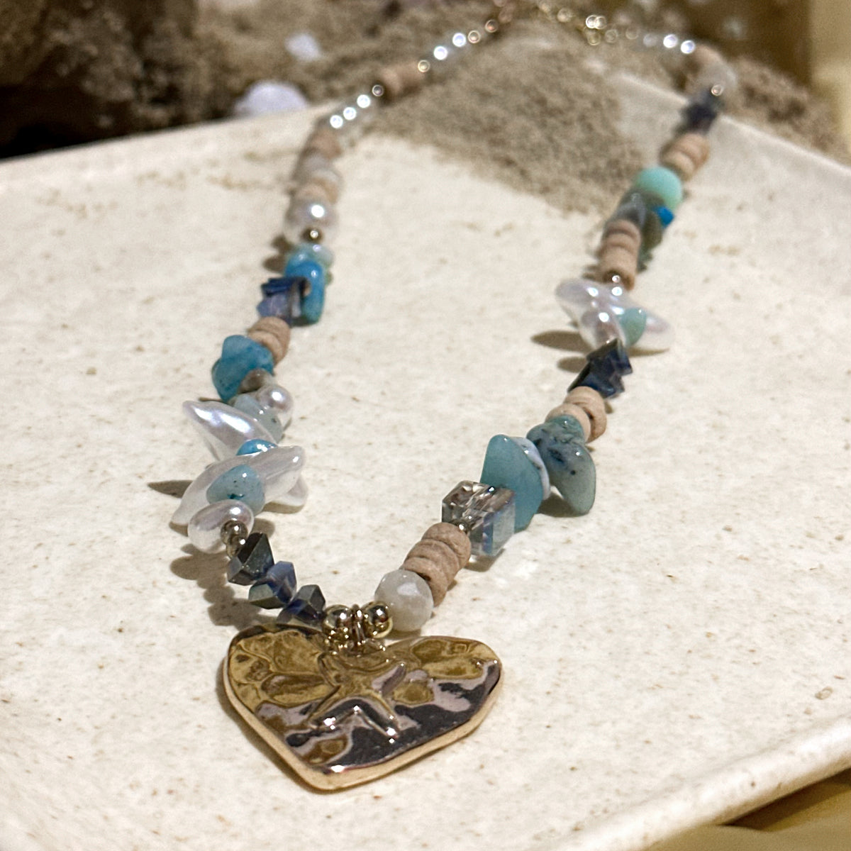 Starfish Heart Necklace