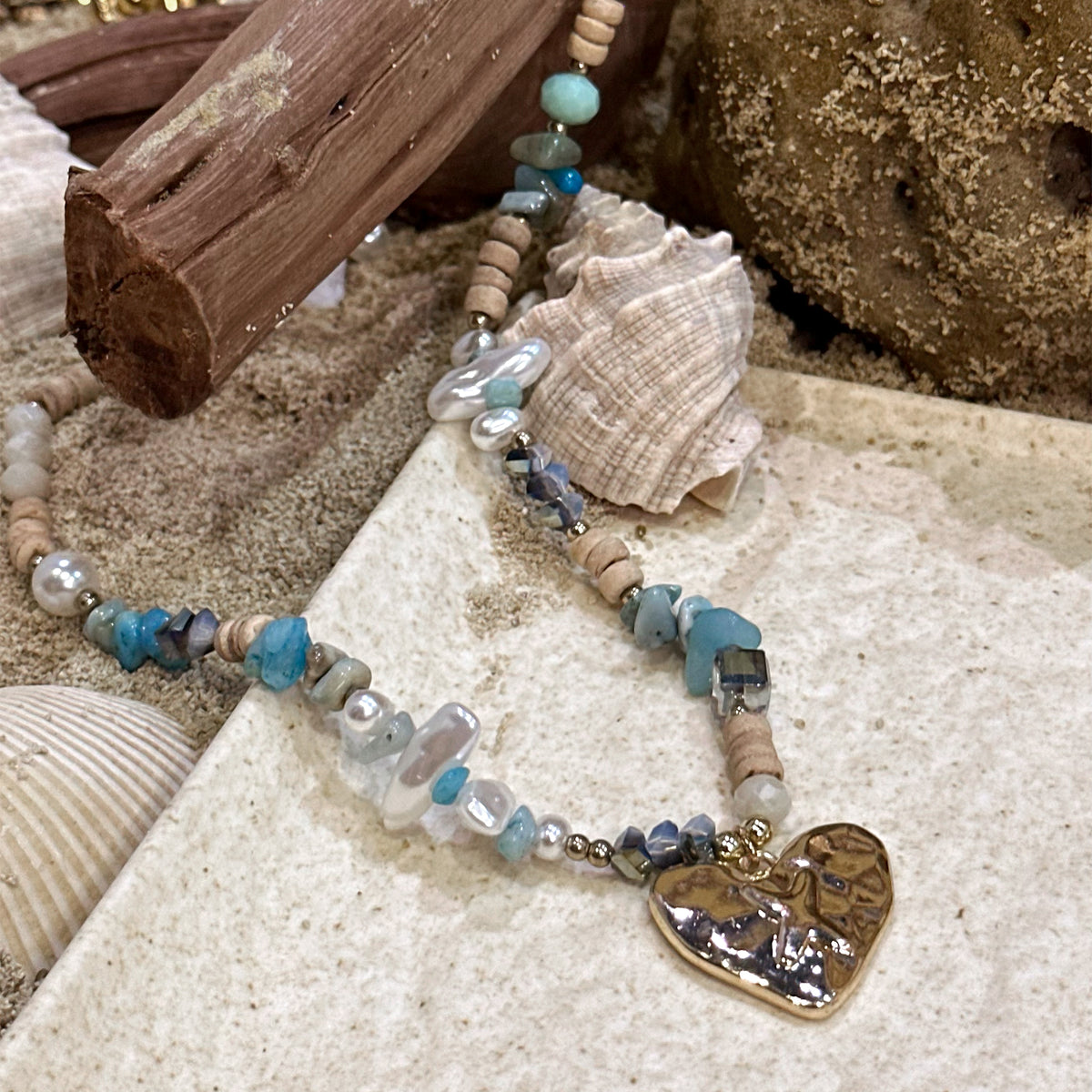 Starfish Heart Necklace